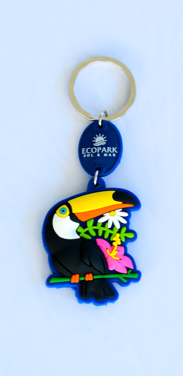 Chaveiro borracha tucano adulto