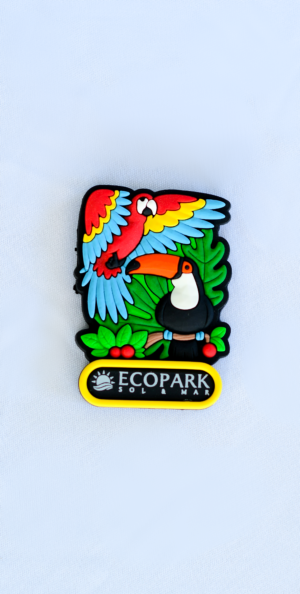 ímã borracha tucano/arara